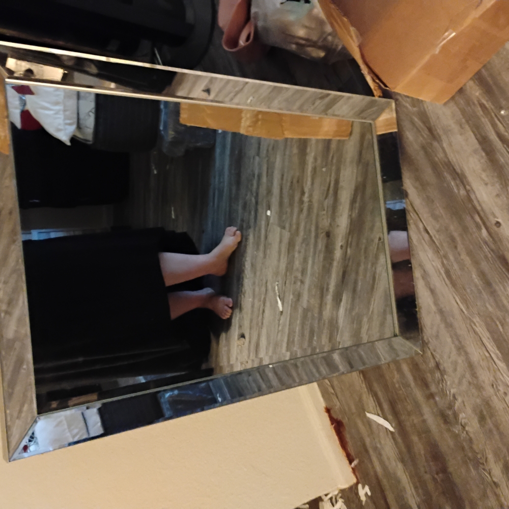 Elegant Silver Framed Mirror